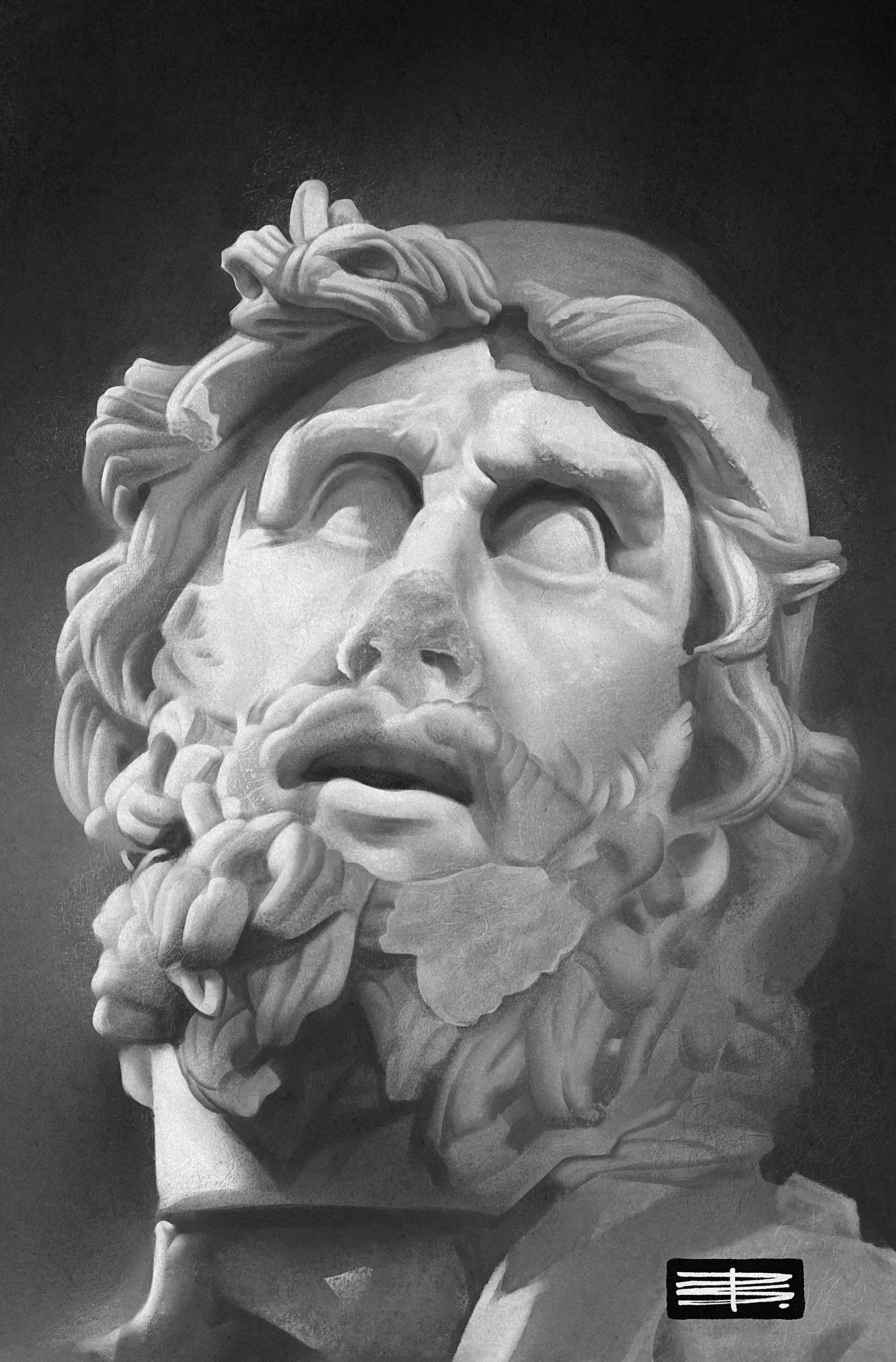 Statue of Odysseus - Clip Studio Paint