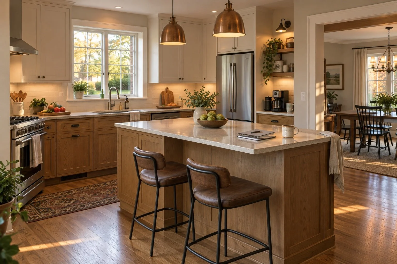 A Kitchen That Works on a Tuesday—and When Everyone Comes Over