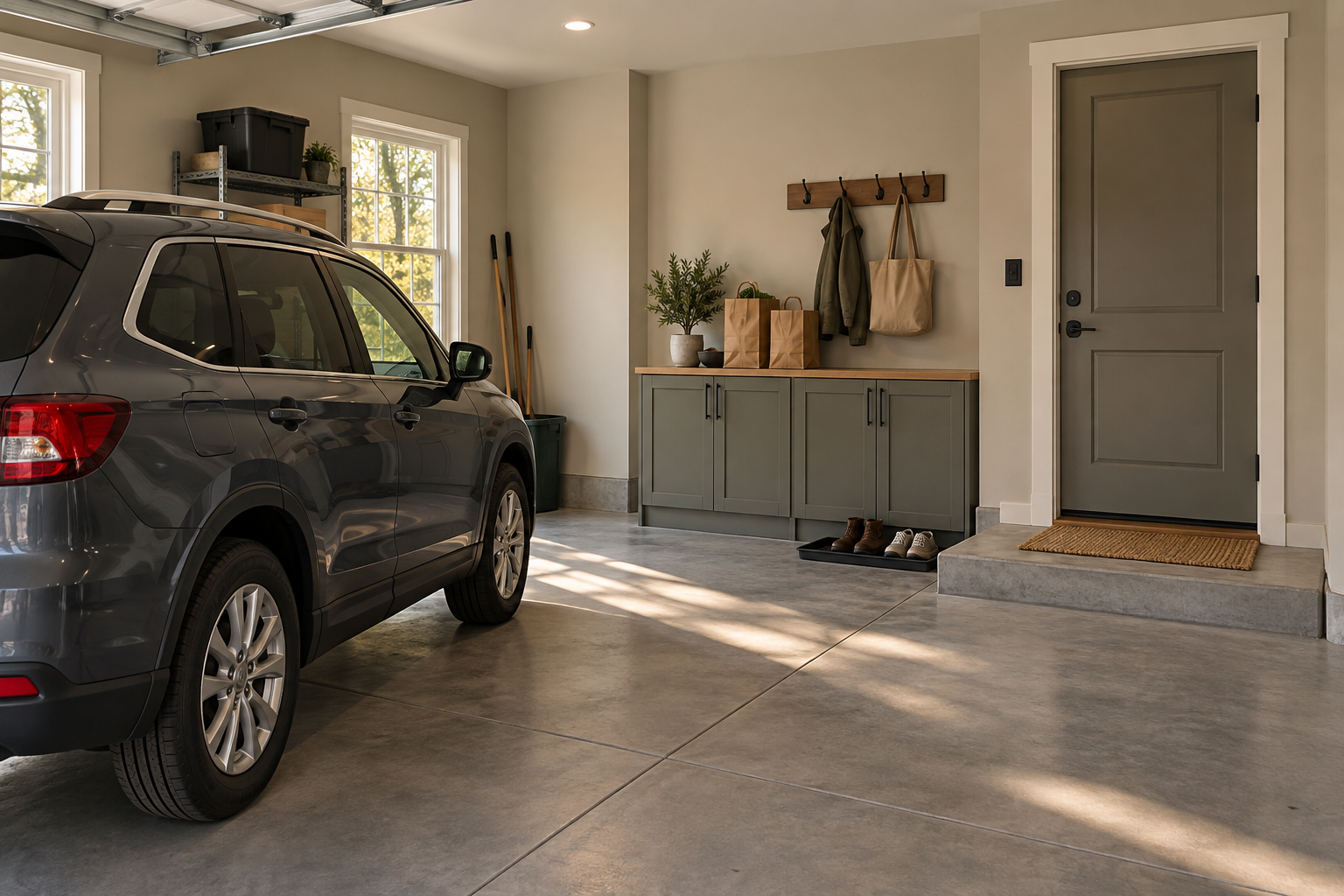 An Attached Garage That Makes Coming Home Easier