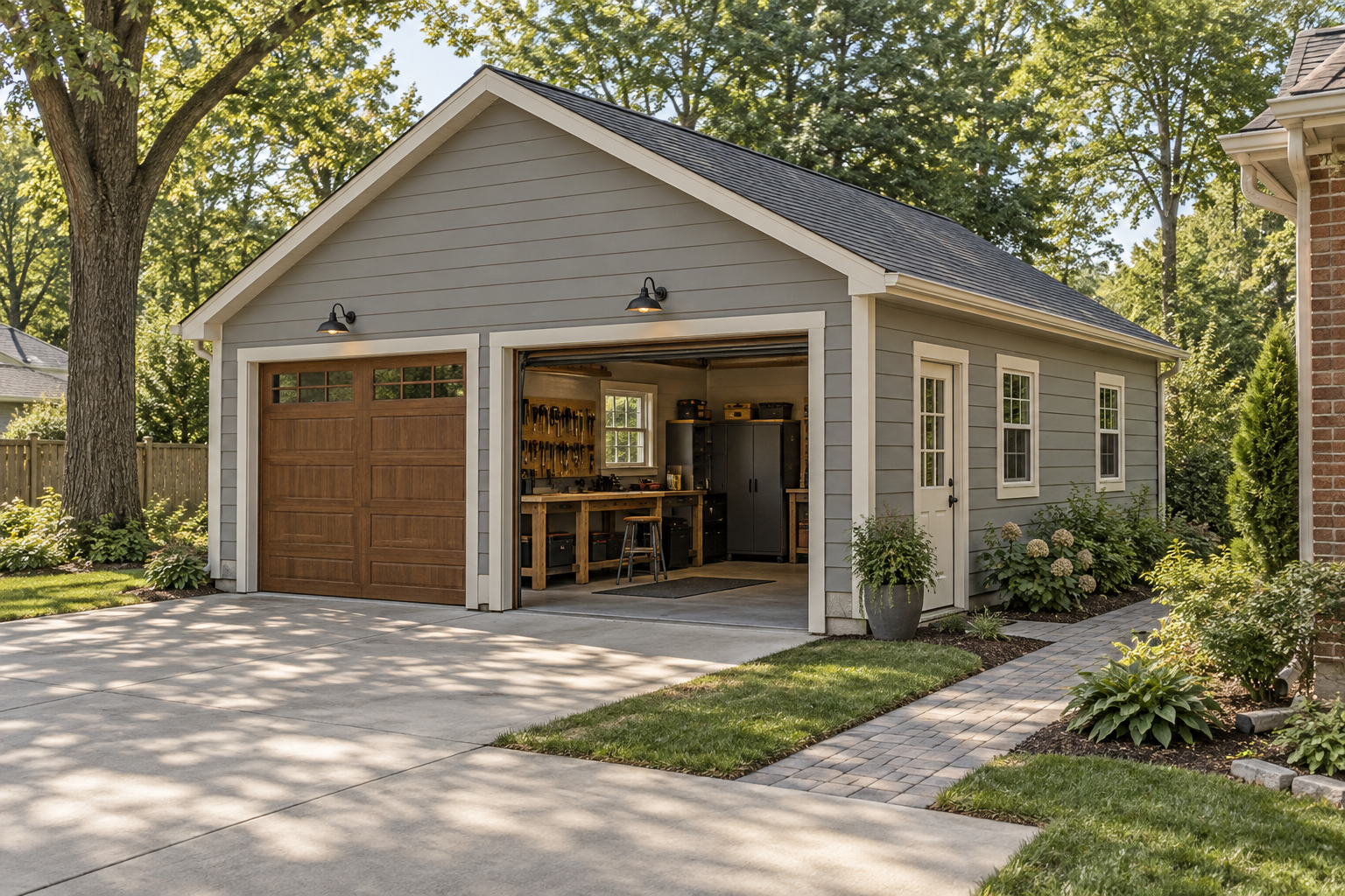 A Detached Garage With Room for the Things You Love