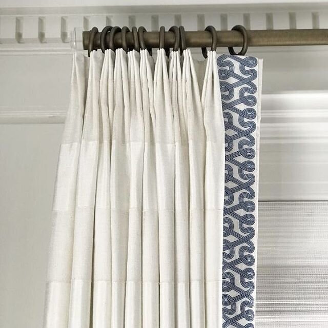 Classic Elegance now fills a West Hartford living room.  Lining sheers may seem contradictory, but it often allows the fabric to shine even more. 🌟
Designed by @georgiazikasdesign