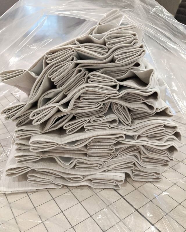 A Tribeca Penthouse gets a nice update very soon. Eight widths of blackout draperies, all ready for their new home. That's just the tip of the iceberg! 🗽 .
.
.
#ctworkroom #workroomtothetrade 
#customdraperyworkroomct 
#customdrapery #blackoutcurtai