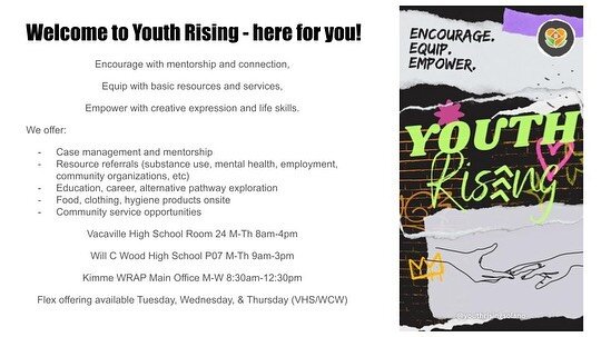 How can we help? 😊 #vacaville #youth #youthservices #vssc #opportunityhouse #myfriendshouse #solanocounty #vacahigh #willcwoodhighschool #kimmewrap #swae
