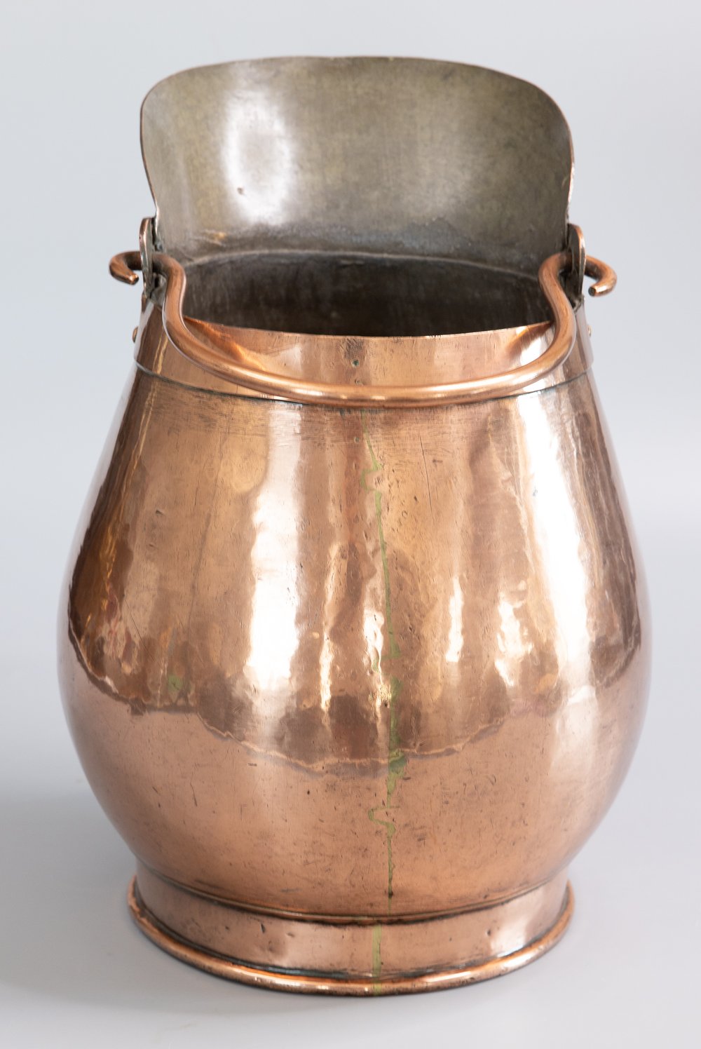French Large Hammered Copper Pot - Fireside Antiques