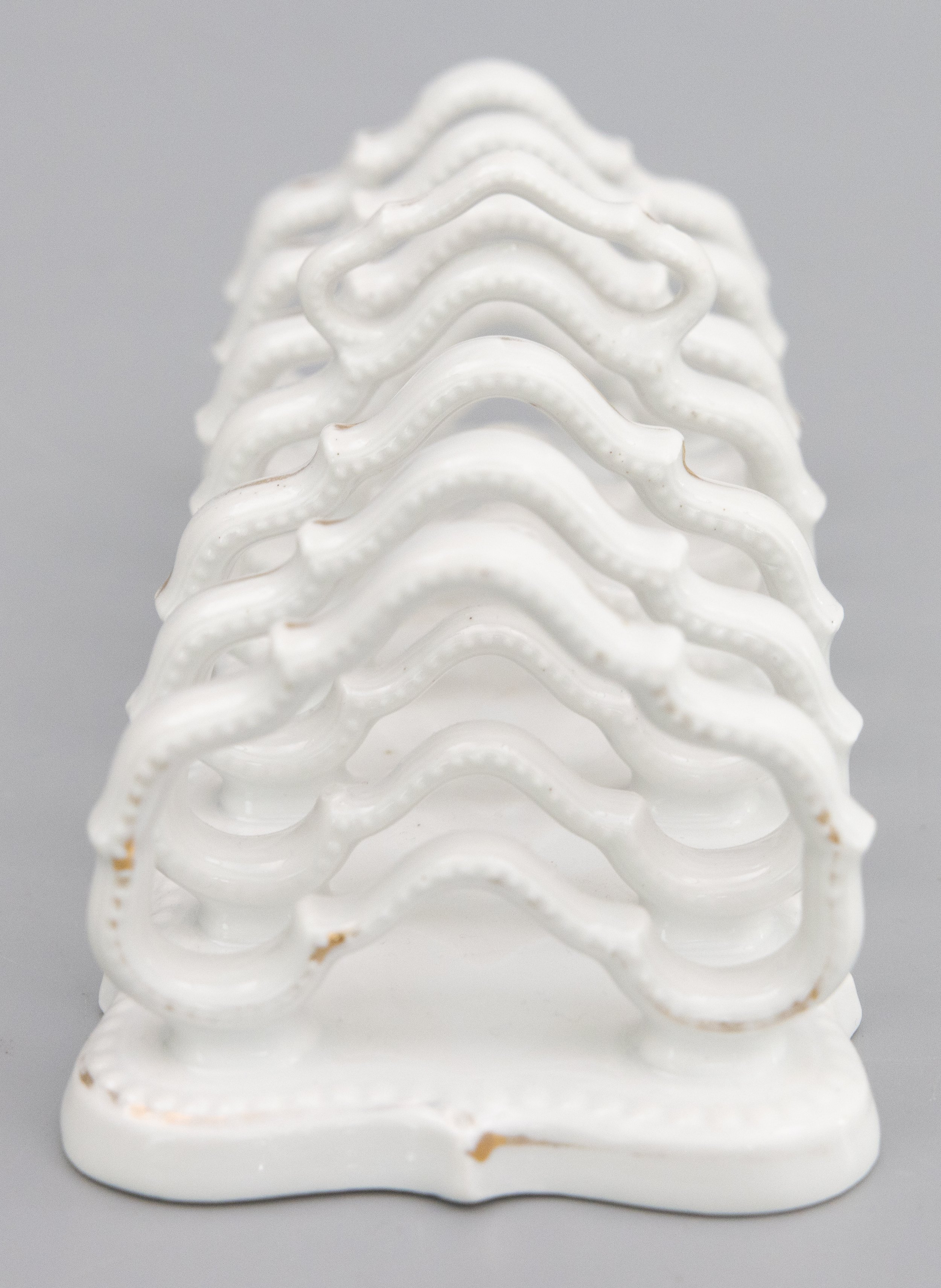 Italian Blanc De Chine Ceramic White Seashell Dish — Jensen House Antiques