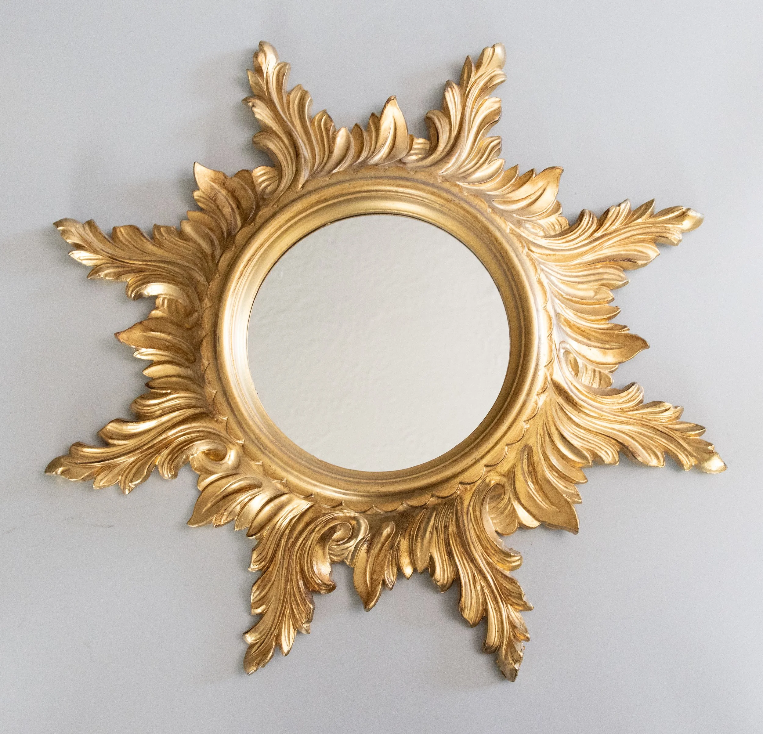 Vintage Italian Gilt Sunburst Mirror