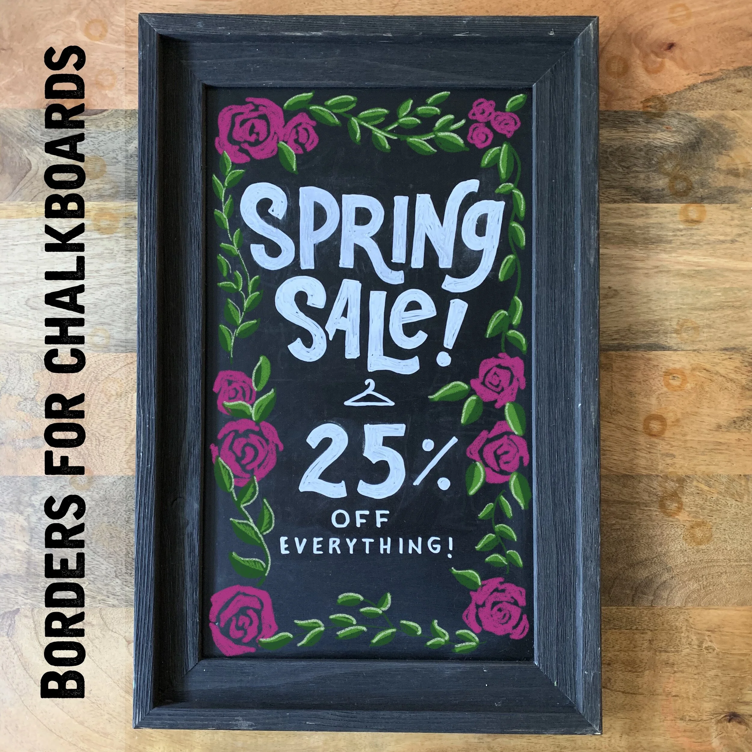 Borders for Chalkboards