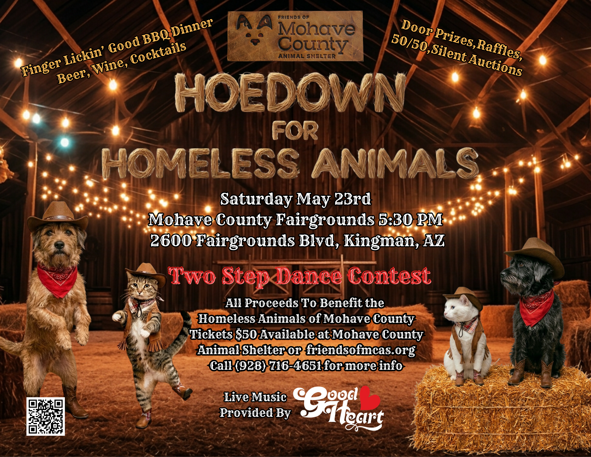 Hoedown for homeless animals May 23rd 2026
