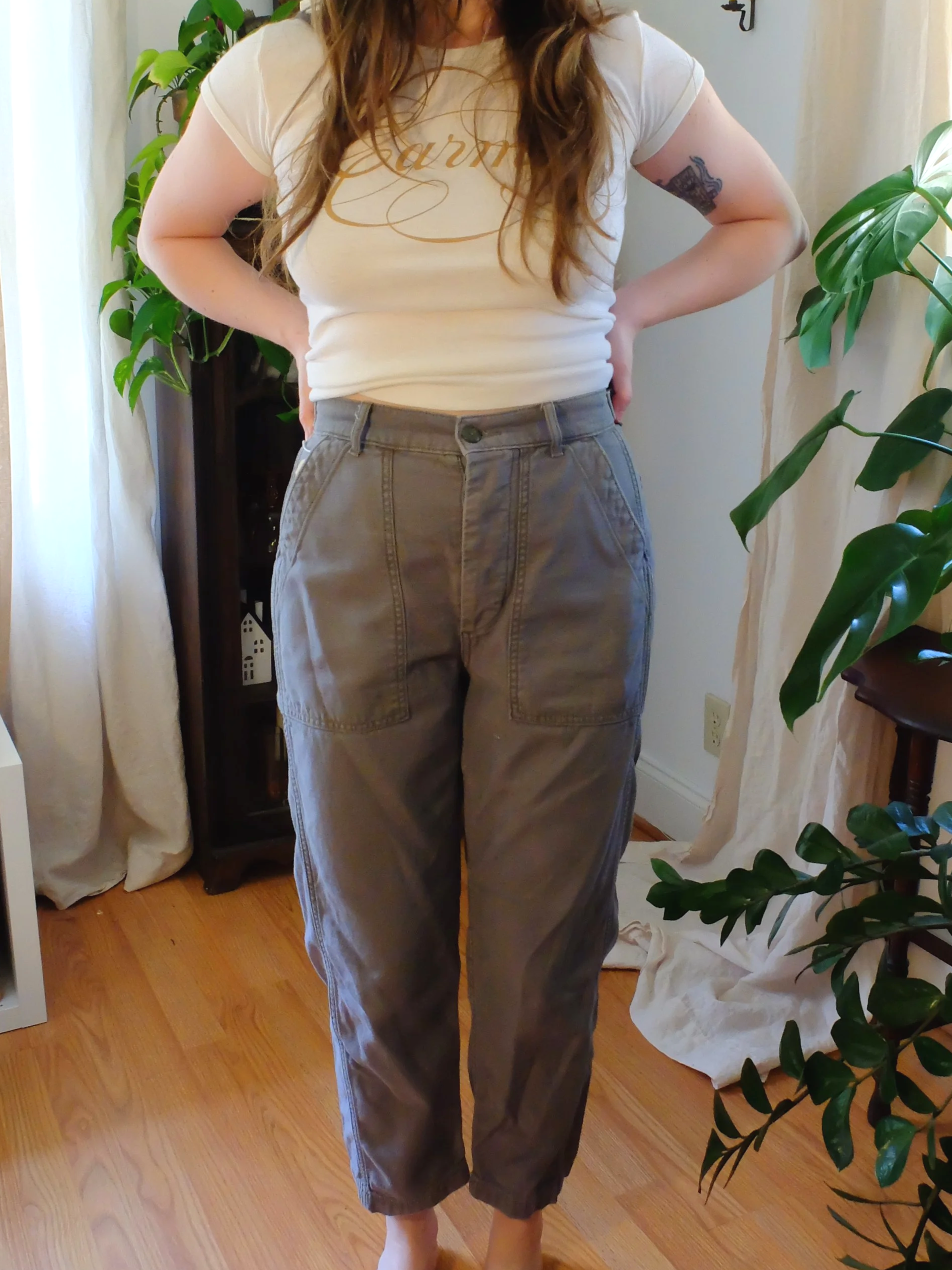 American Eagle Olive Green Utility Pant