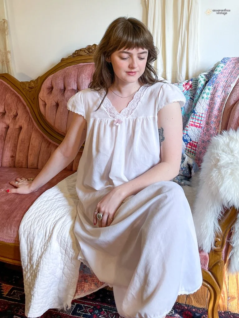 Blush Pink Lace Nightgown
