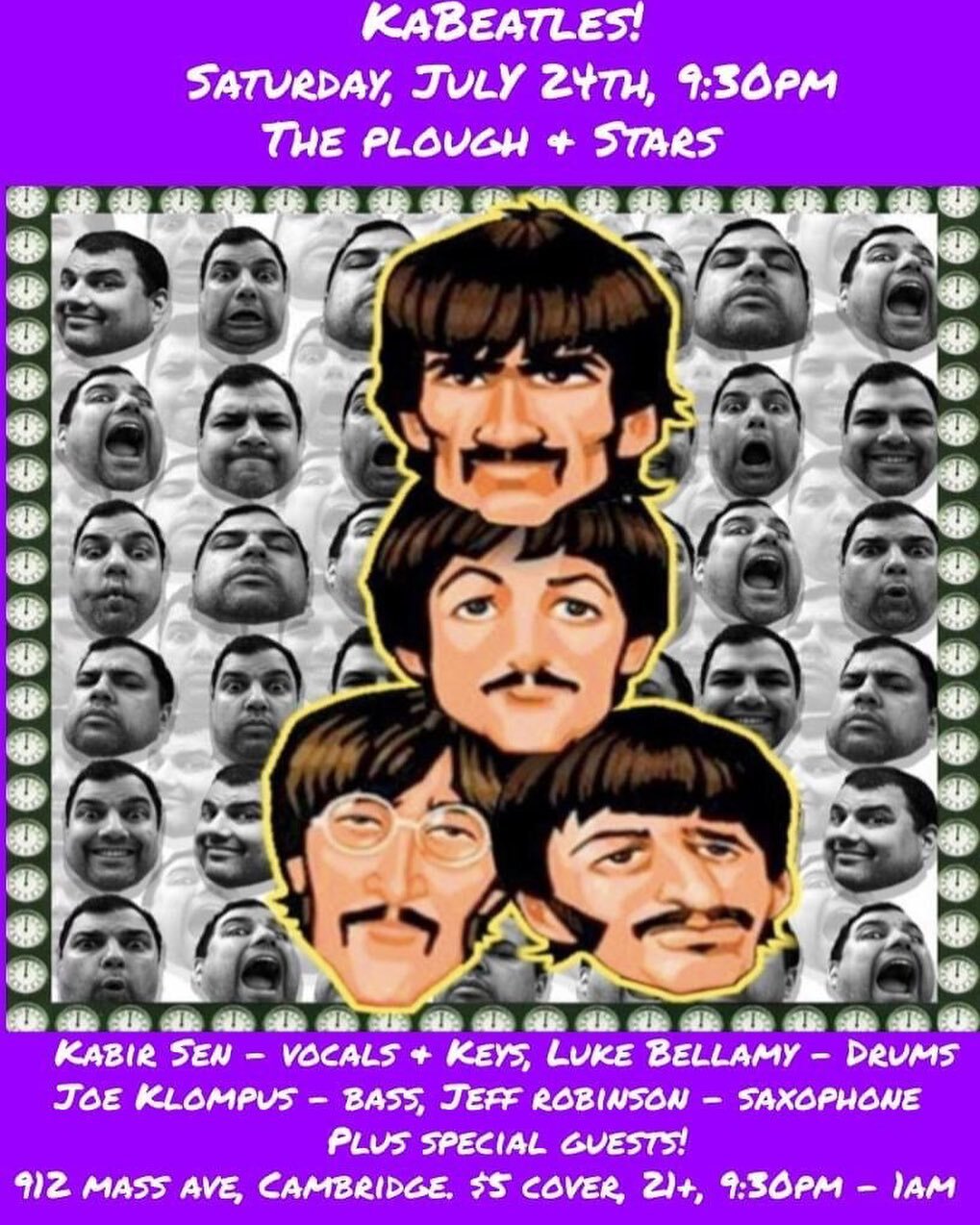 After a year and a half hiatus due to the pandemic, I am so excited to announce that &quot;KaBeatles&quot; is back at @ploughandstarscambridge ! I will be doing a mash-up of Fab 4 classics with some original hip hop/soul tunes plus some other covers.