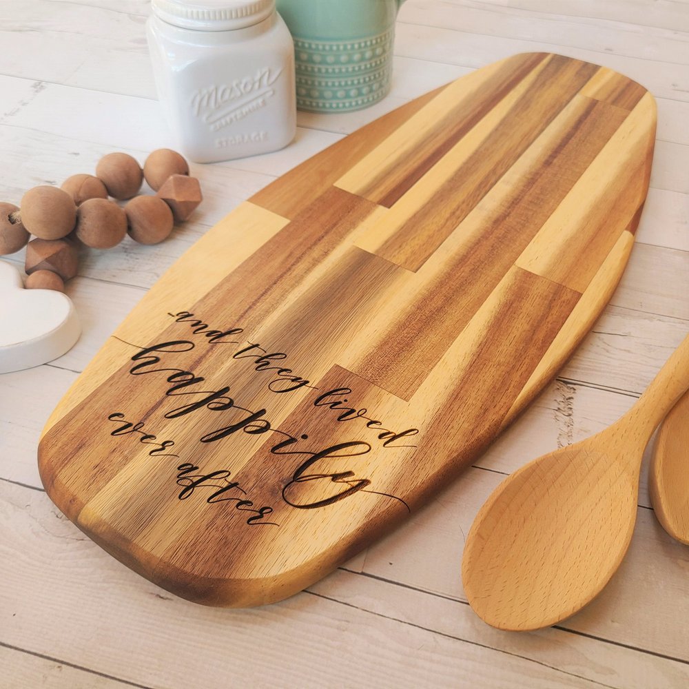 Personalized Engraved Acacia Wood Cutting Board