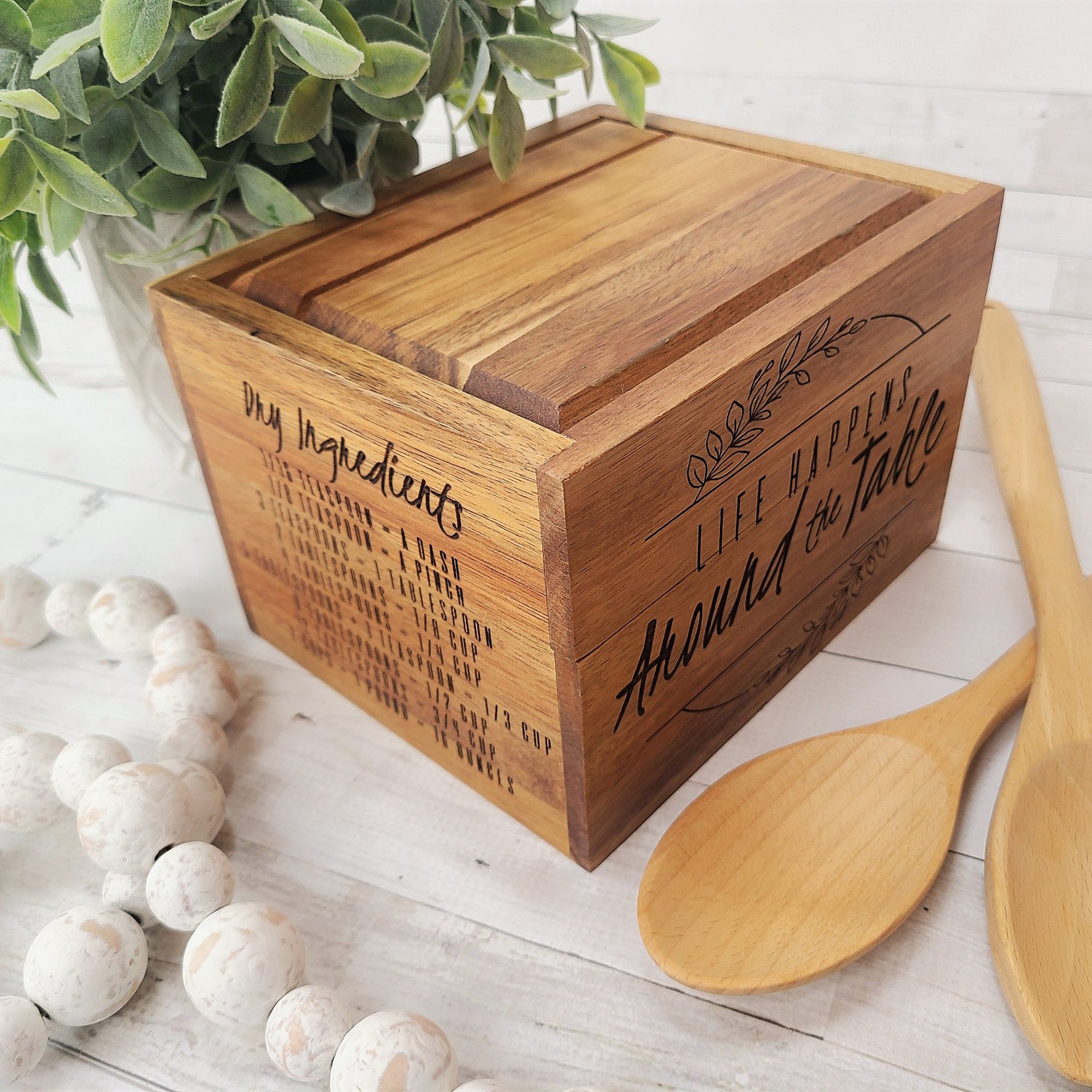 Secret Ingredient Recipe Box — Inscribed Moments