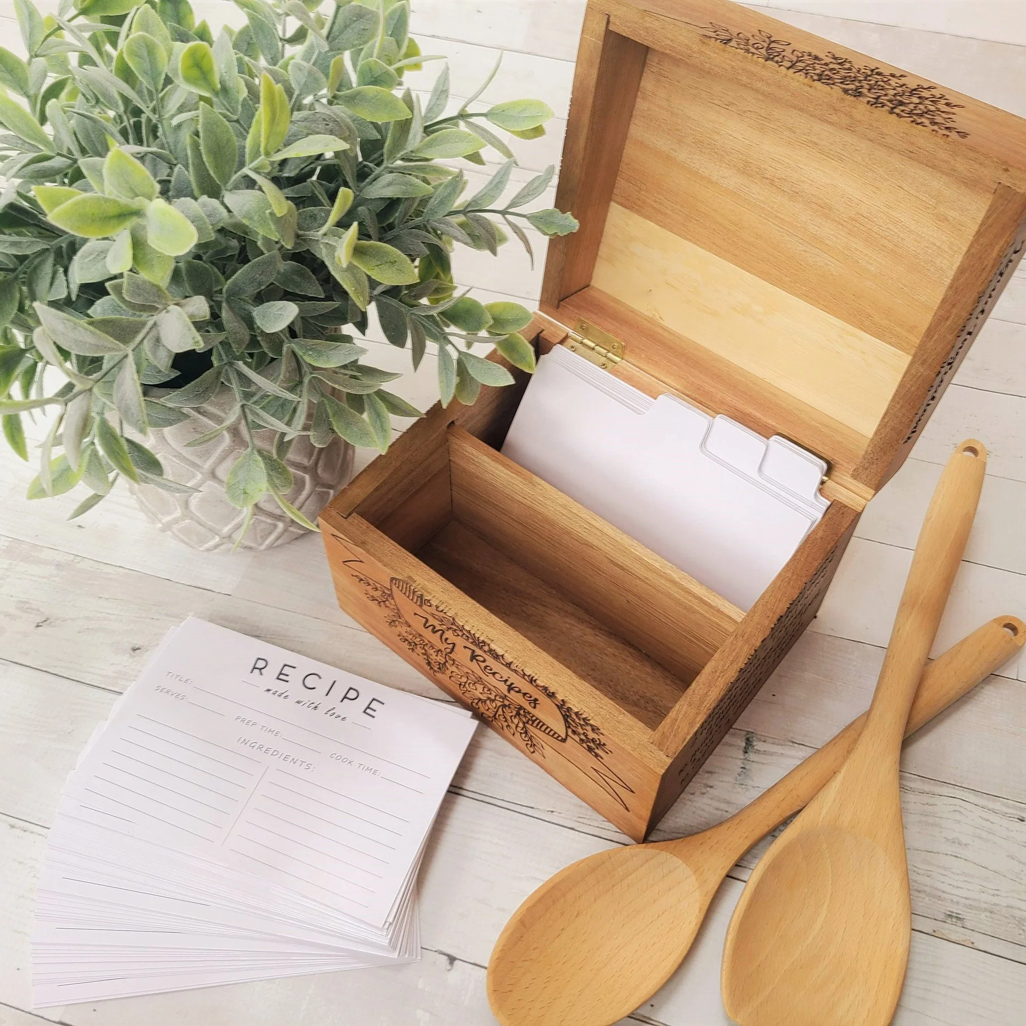 Secret Ingredient Recipe Box — Inscribed Moments