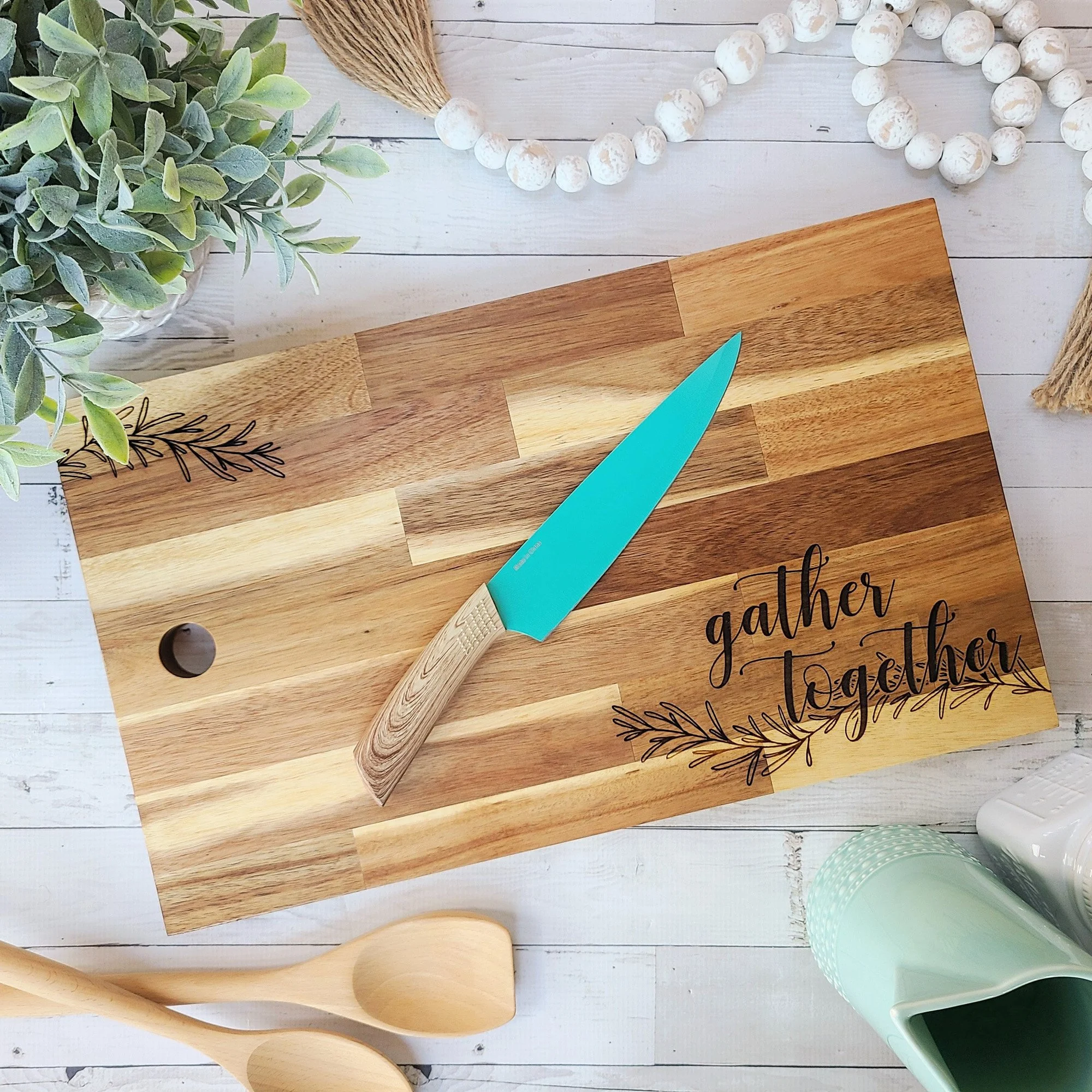 Inscripted Board This Is Us Curved Handle Cutting Board — Inscribed Moments
