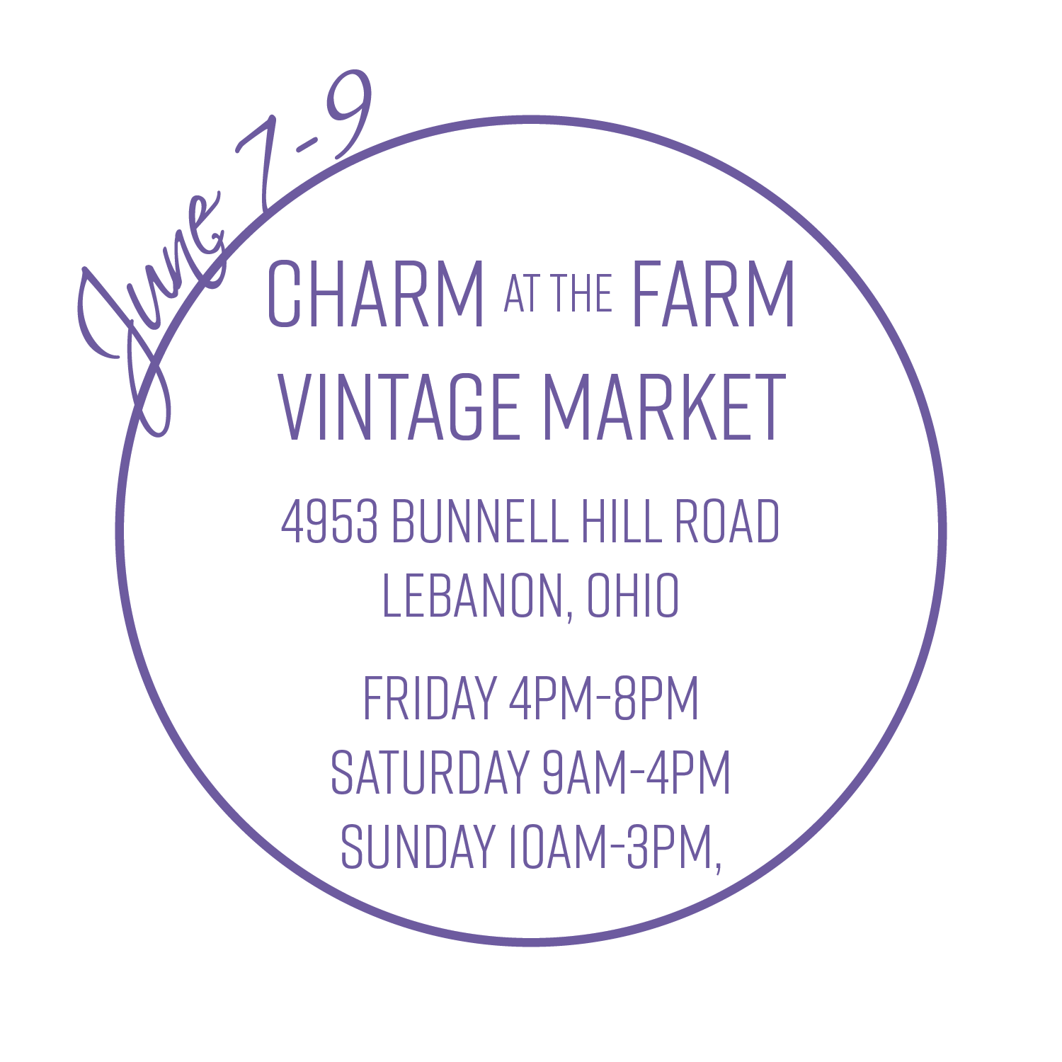 Charm at the Farm Vintage Market