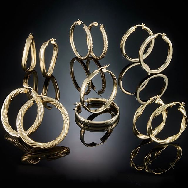 Friday Wisdom: Earrings are like shoes, a lady can&rsquo;t have only one pair. Gold One, 1KT Gold.