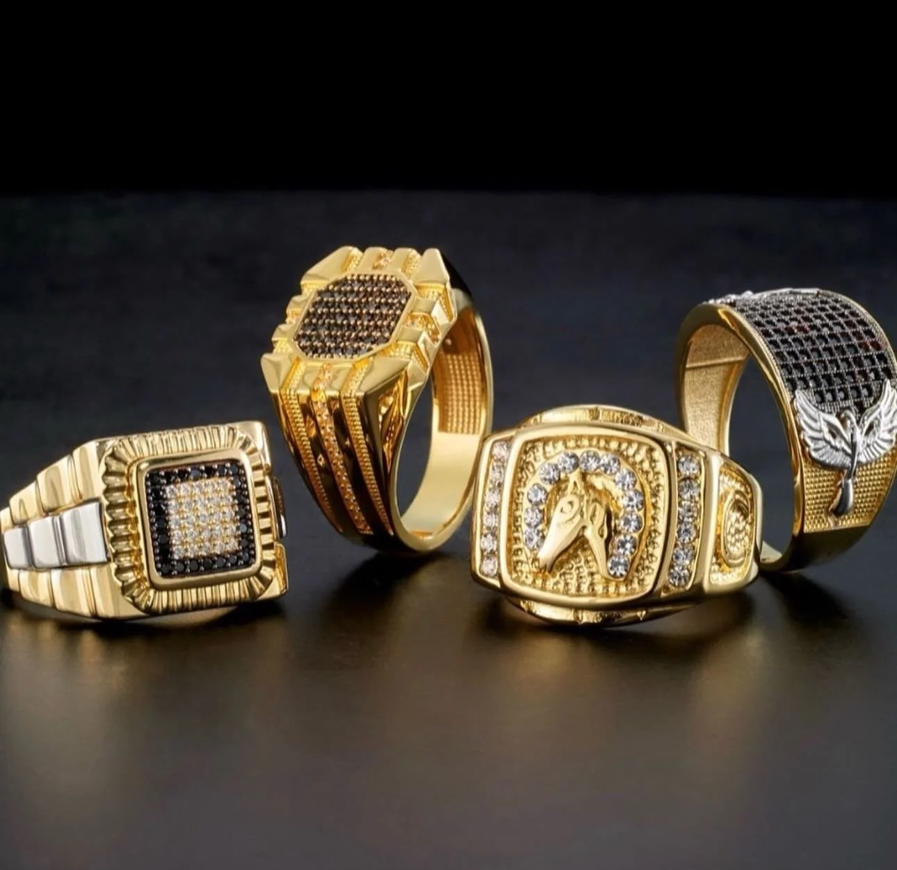 No rules, express yourself. Multiple sizes available to fit any finger.