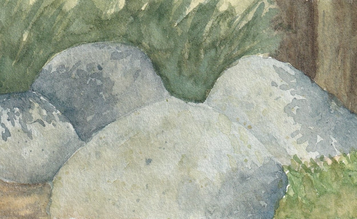 Boulders on the Lake Edge