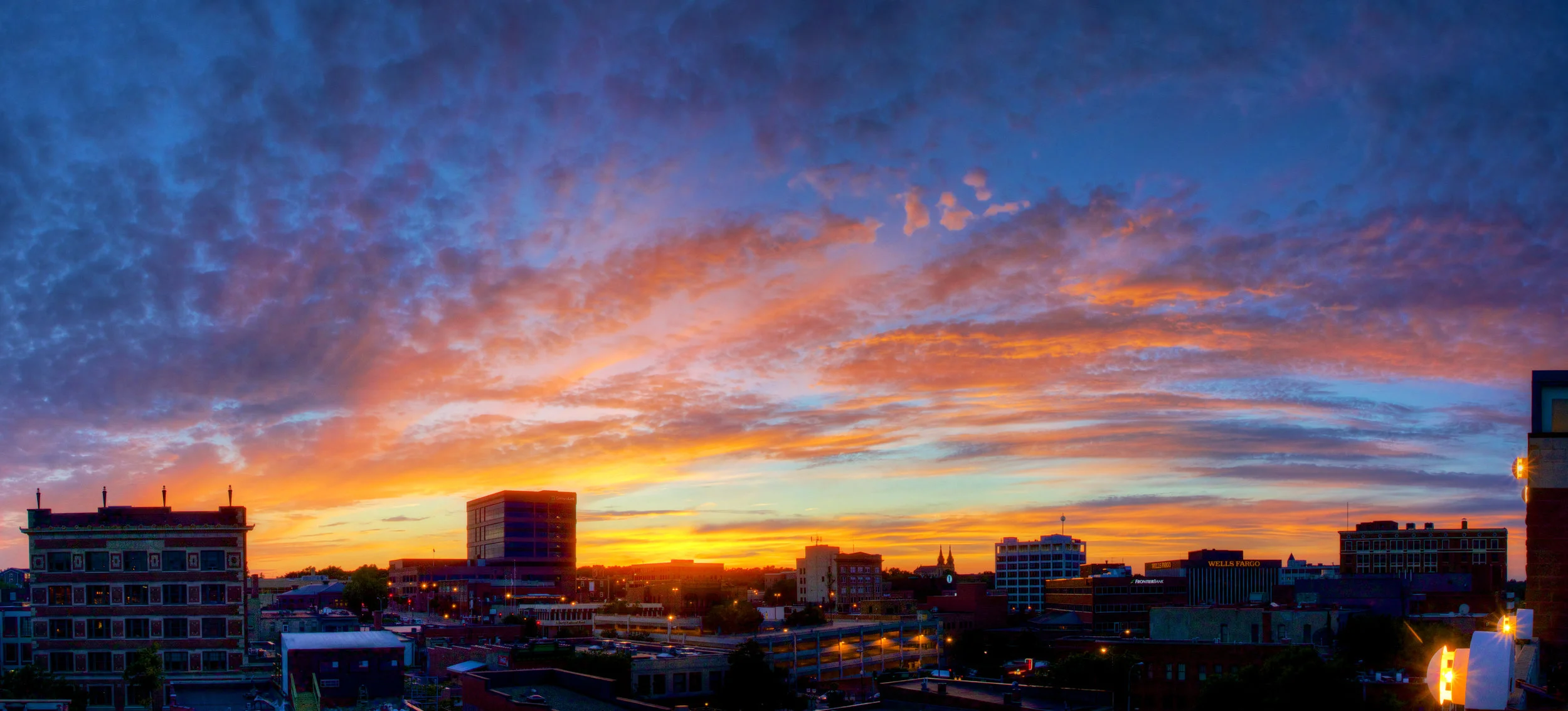 Sioux Falls Cityscape at Sunset