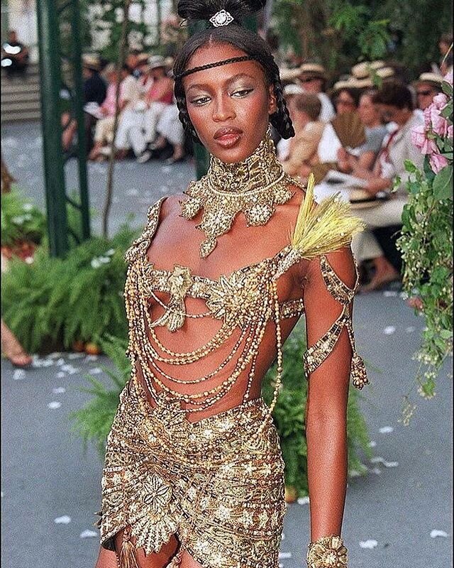 Naomi Campbell walking for Christian Dior f/w 1997 by John Galliano