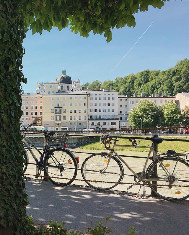 I&rsquo;m missing spring something fierce lately and flashing back to Salzburg, Austria where the greens were lush and the air was still cool and crisp. And a heavenly coffee with these pastel views from the perfect cafe doesn&rsquo;t hurt!
.
･
･
･
#
