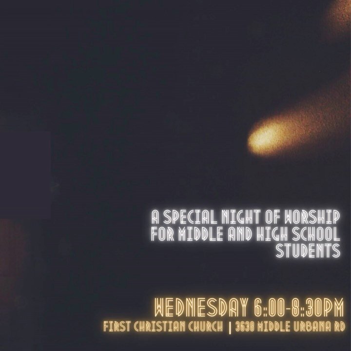 WEDNESDAY, 6:30-8:30! Middle and High School students, join us for a special night!

We&rsquo;re teaming up with Fellowship&rsquo;s youth group to celebrate and reflect on Jesus&rsquo; death, burial, and resurrection which changes EVERYTHING about ou