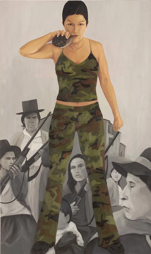 “Búmeran” de la exposición ¡Qué tal raza! en Galería Forum, 2002.