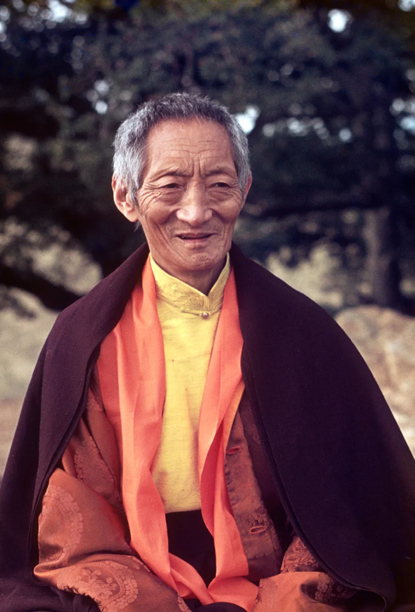 Kyabje Kalu Rinpoche, Mt. Tam, 1974. Photo by Sanje Elliott.