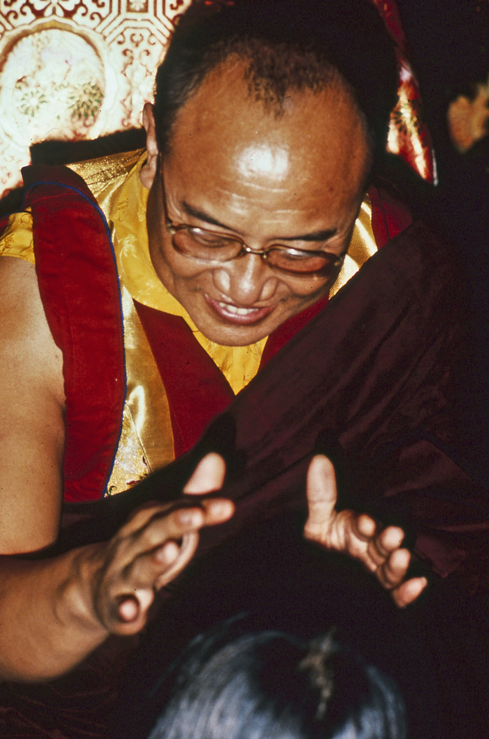 H.H. 16th Karmapa Giving Blessing