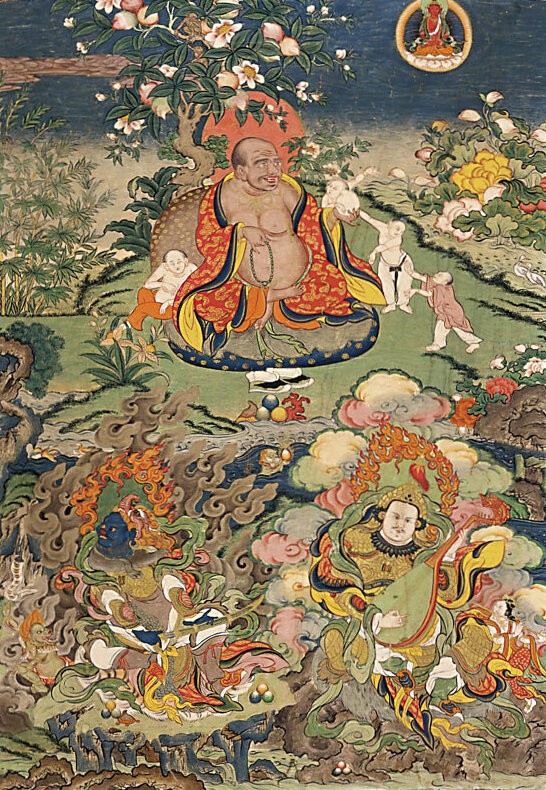 Yogi with Two Guardian kings