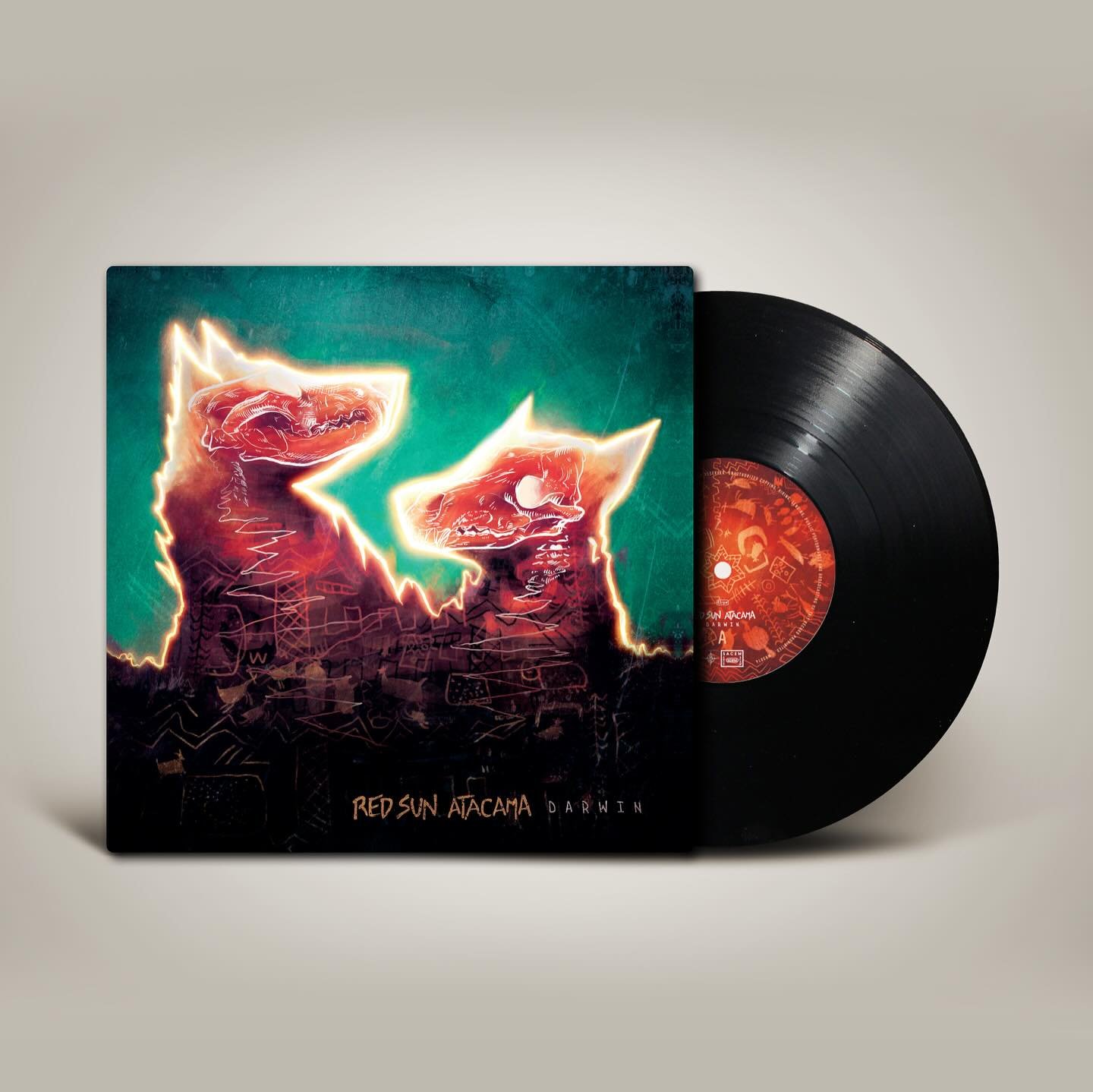 Illustrations and layout design for the new album by @redsunatacama , Darwin.

#albumcover #albumcoverart #musicartwork #vinyl #vinylcover #graphicdesign #artwork #stonerrock