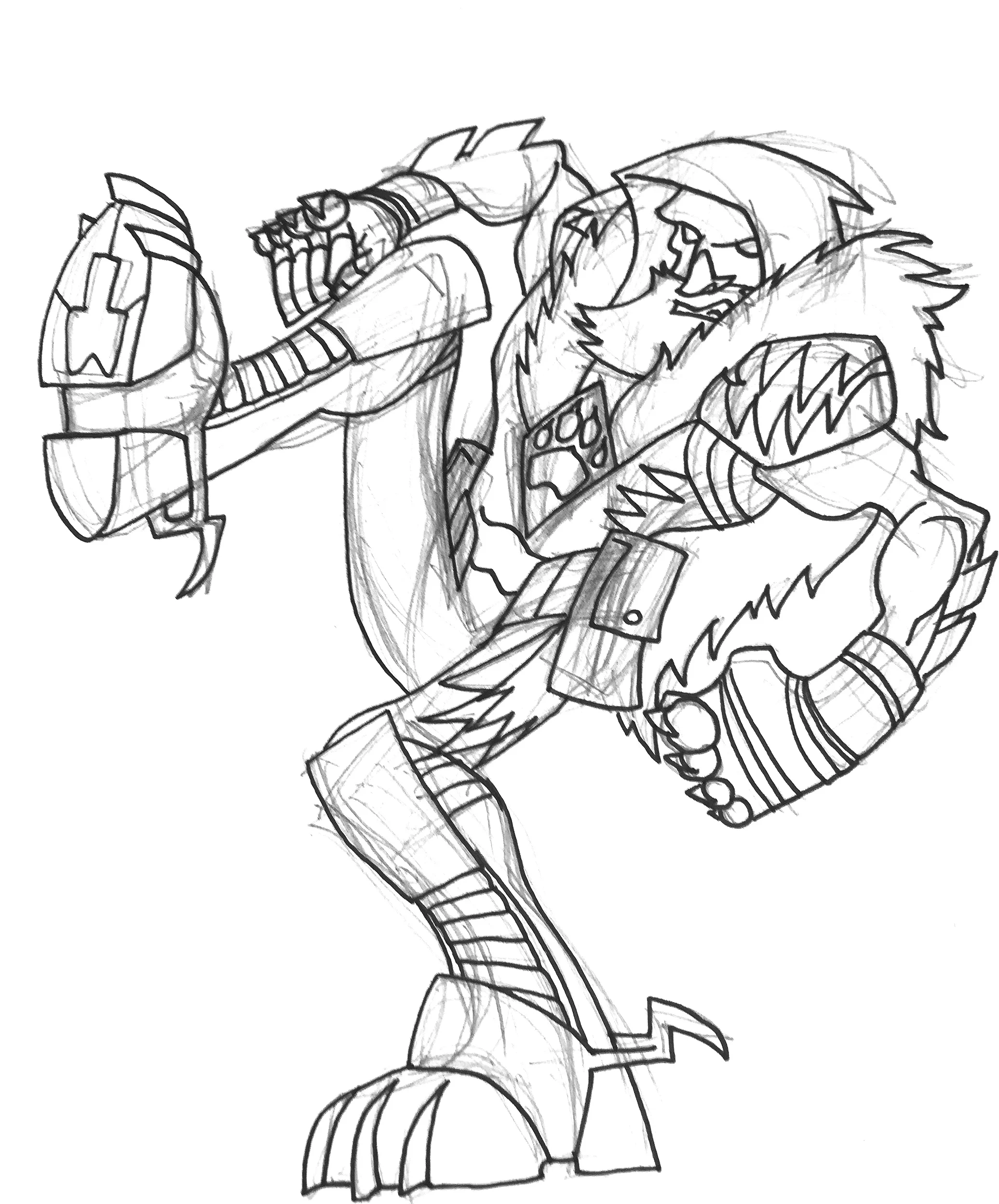 Wolf Pack (Rawle Anders My Superhero alter ego commission)