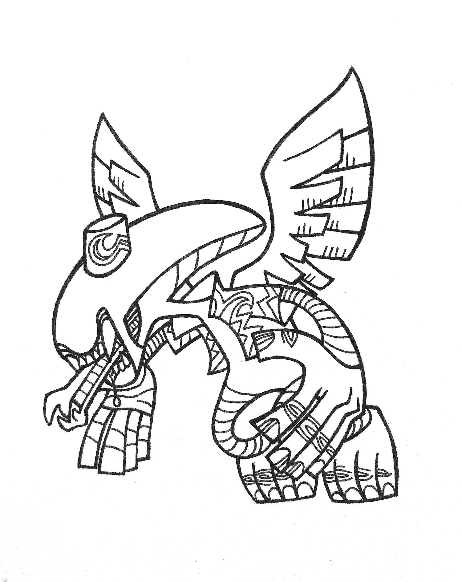 Mash Up: The Xenomorph (Aliens) + The Flying Monkeys (Wizard of Oz)