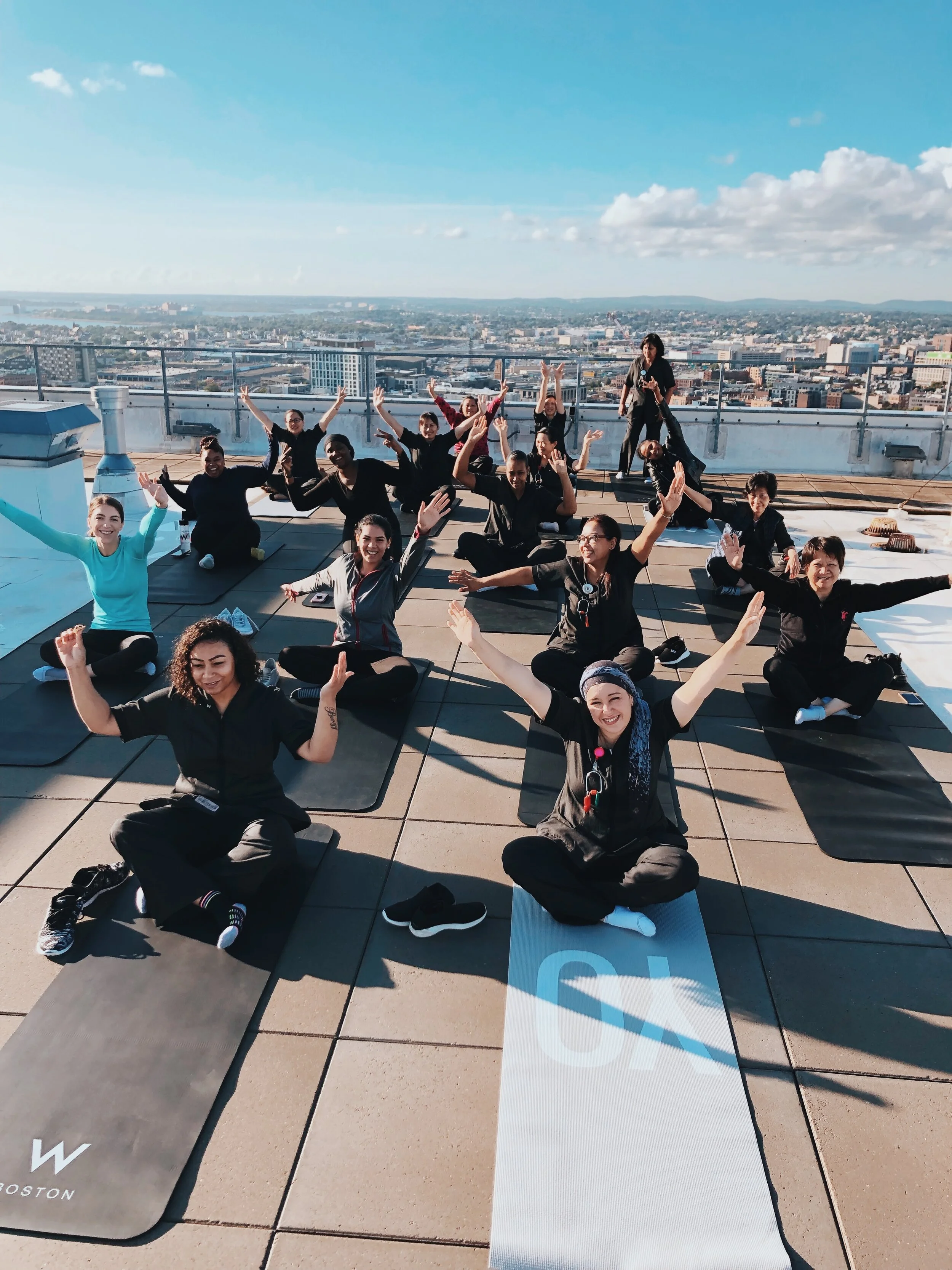 When someone brings yoga directly to your home. 