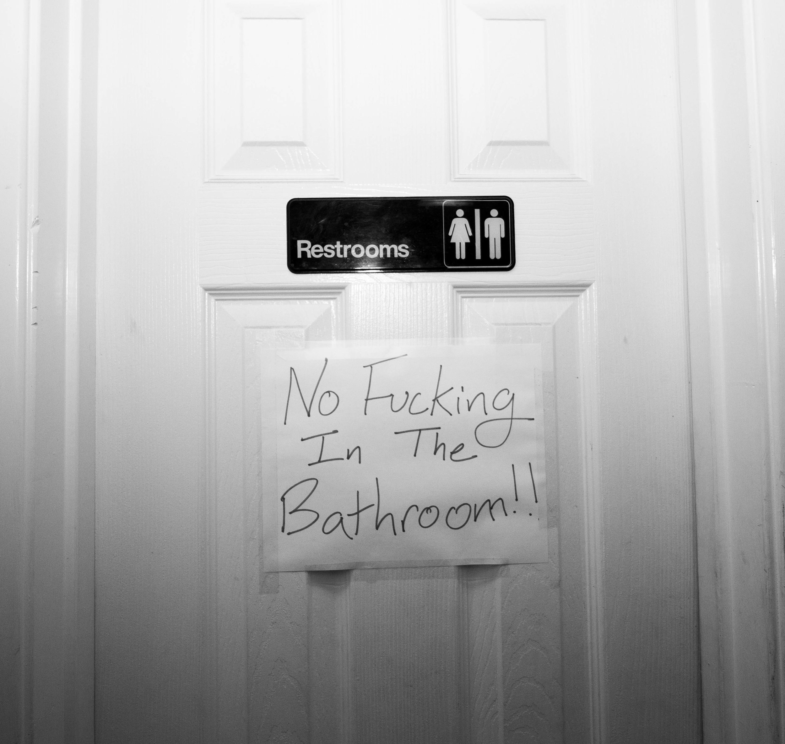No F Cking In The Bathroom — Reckless Magazine