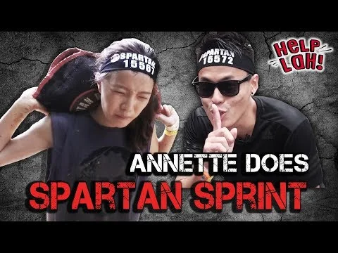 HELP LAH! Annette does THE SPARTAN SPRINT!!!
