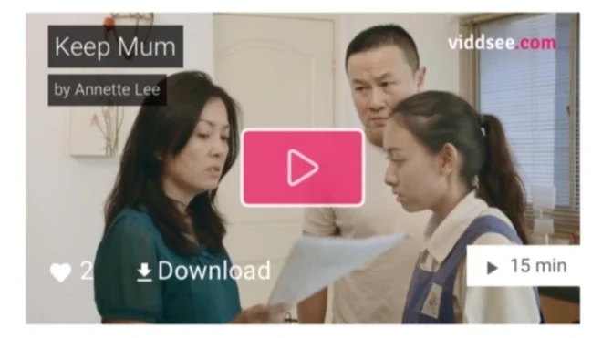 Annette's film now up on Viddsee! (Keep Mum - 2015)