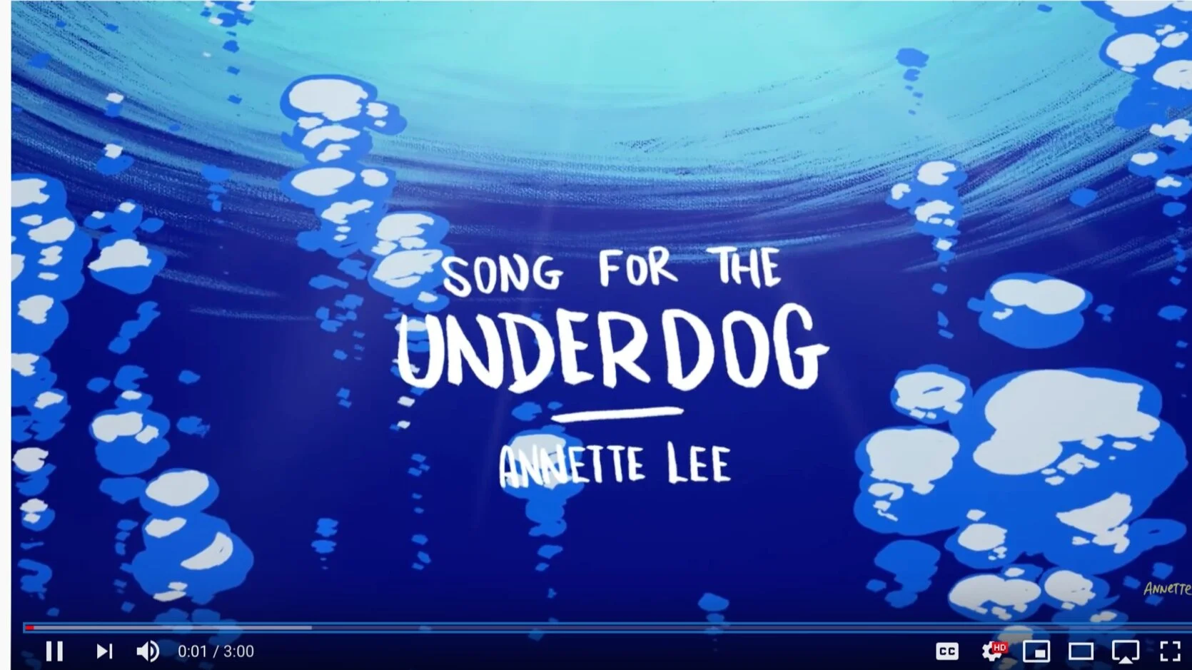 Special Animated Lyric Video for Song For The Underdog - Out Now!