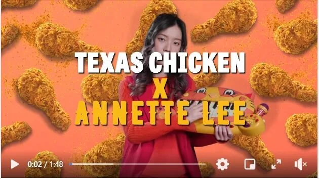 Texas Chicken x Annette in hilarious MV