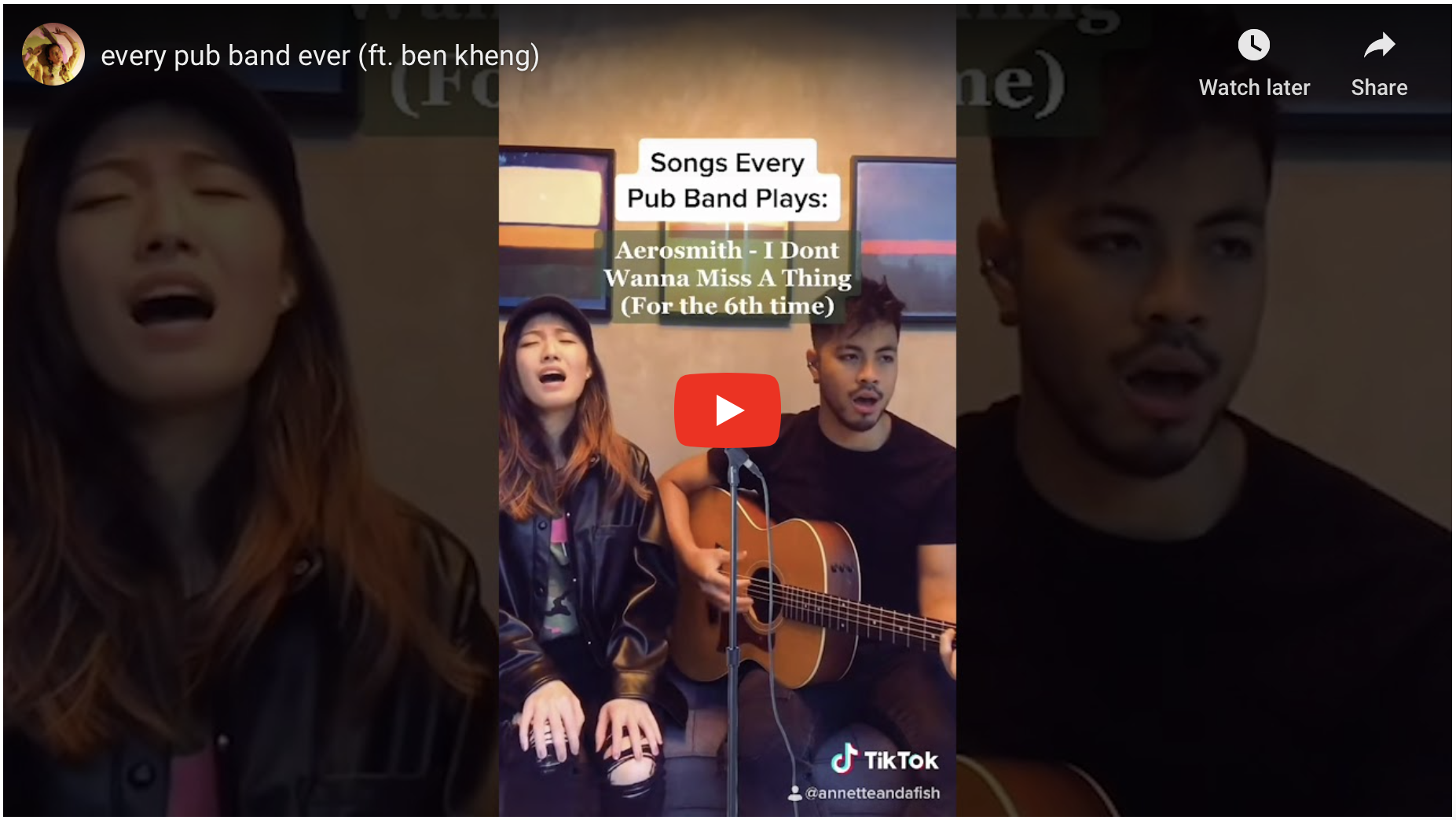 Annette and Ben Kheng create hilarious new pub video together