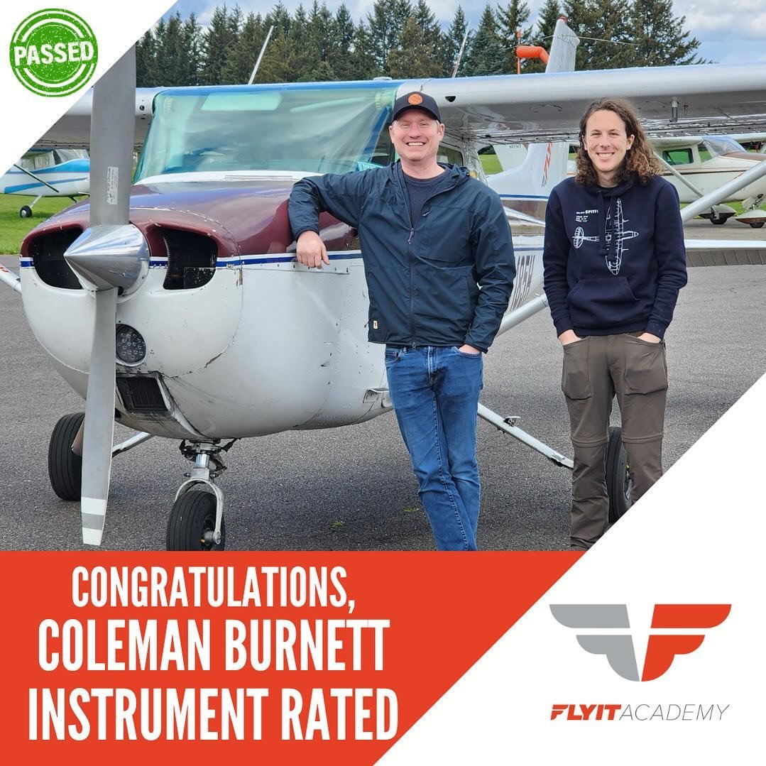 Private ✅ Instrument ✅ Onto Commercial! Well deserved, congrats @cwb2036  #pilotlife #pilot #instrumenttraining #flyitacademy #fatpnw #whyifly #flypdx #flycamas #flyvancouverwa #flightraining #airlines #flight #aviation #aviationlovers #aviationgeek 