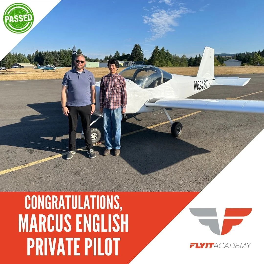 Big shoutout to Marcus English for earning his Private Pilot License! Your hard work and persistence brought you here, and now the adventures really begin.