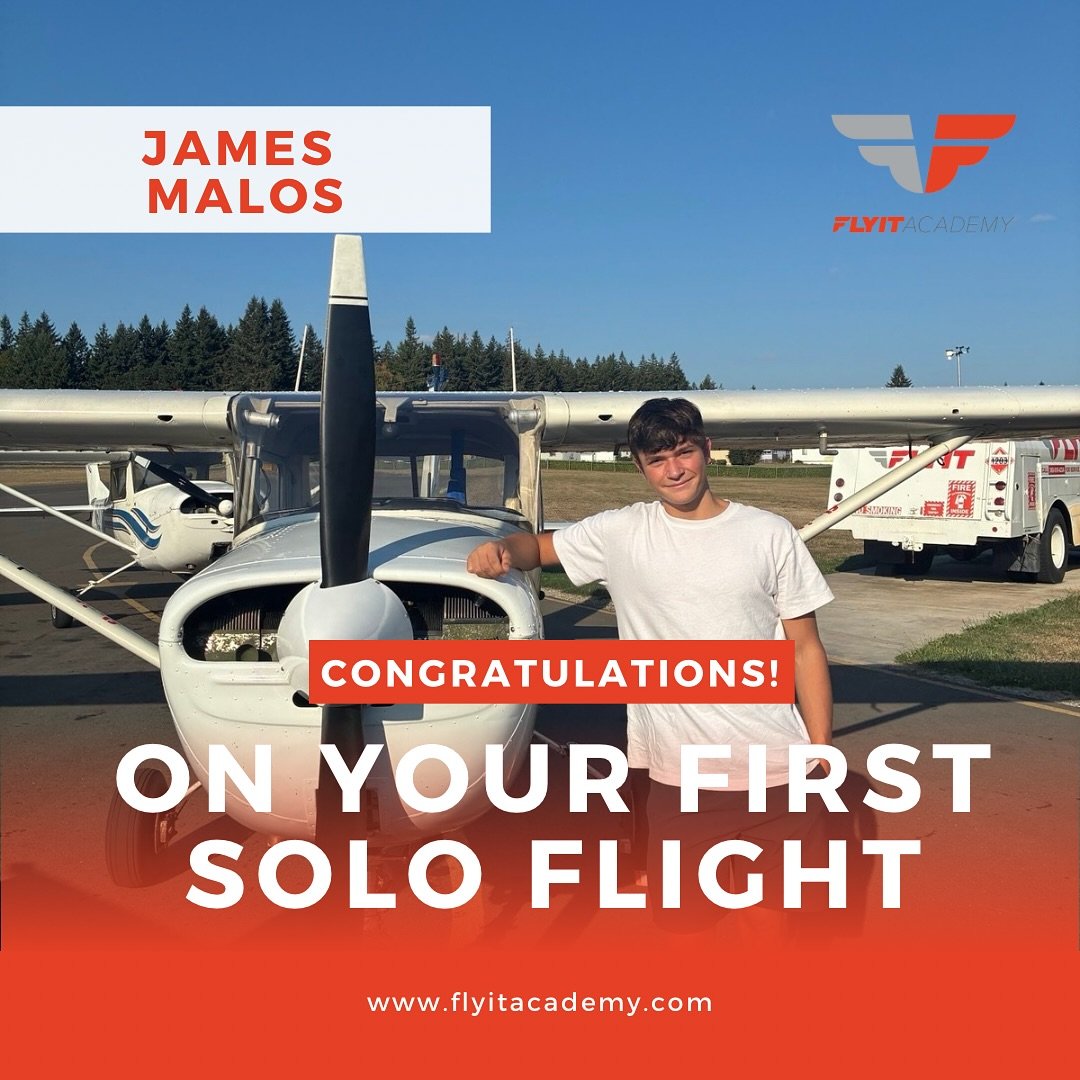 Congratulations to James Malos on his first solo flight! That unforgettable moment when you lift off on your own for the very first time.
Amazing work, James!