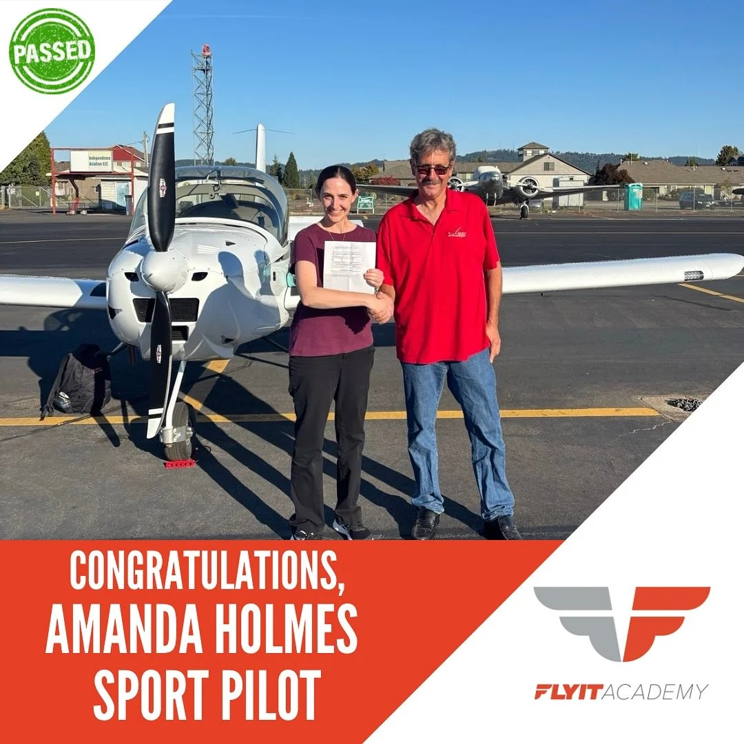 Congratulations to Amanda Holmes on earning her Sport Pilot License!
From her very first flight to this incredible milestone, Amanda has shown dedication, skill, and a true passion for aviation. The sky isn&rsquo;t the limit anymore it&rsquo;s just t