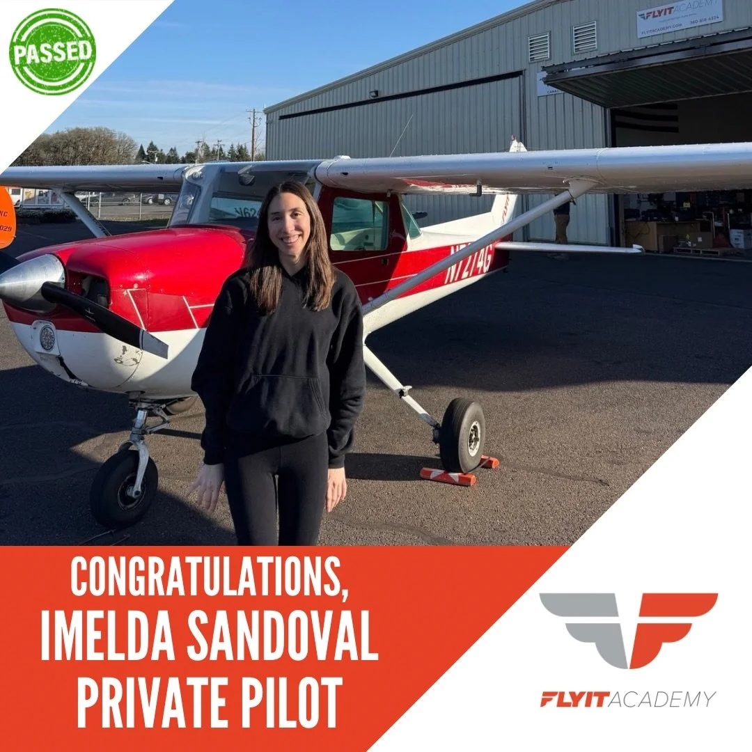 She did it!
Imelda Sandoval is officially a Private Pilot!

Early mornings, pattern work, cross-countries, checkride prep  and now a well-deserved certificate in hand. So proud of the work ethic and confidence you brought into this check ride!