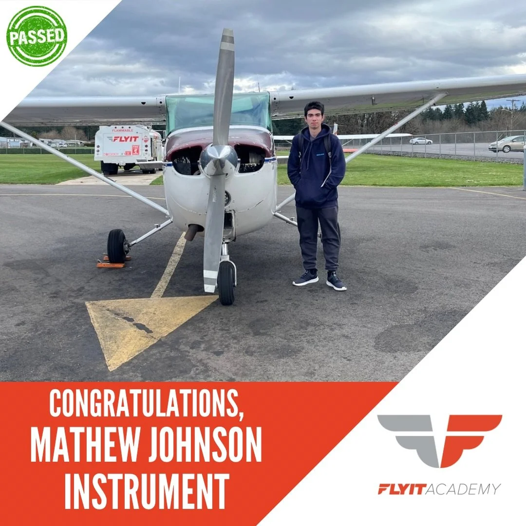 Another one complete.
Congratulations to Mathew Johnson on officially earning his Instrument Rating.
From simulated IMC to real-world precision, this is where discipline meets skill.