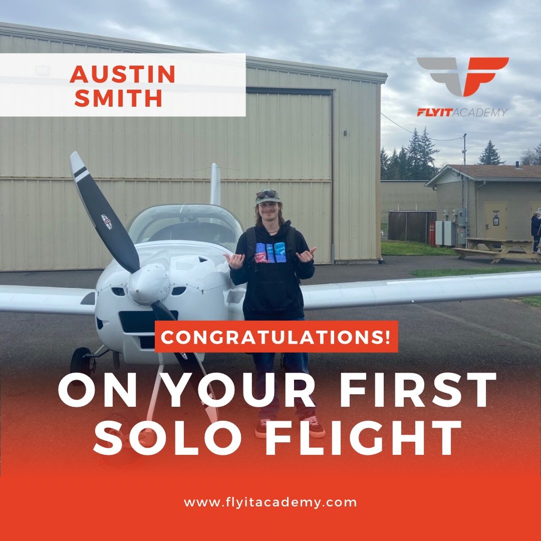 Congratulations to Austin Smith on taking the aircraft up on his own for the very first time.
A huge milestone&mdash;confidence, control, and all his hard work coming together in one flight.