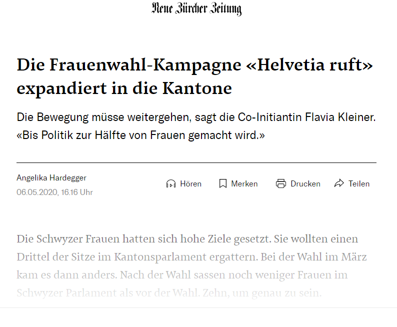 Helvetia ruft expandiert in die Kantone - NZZ