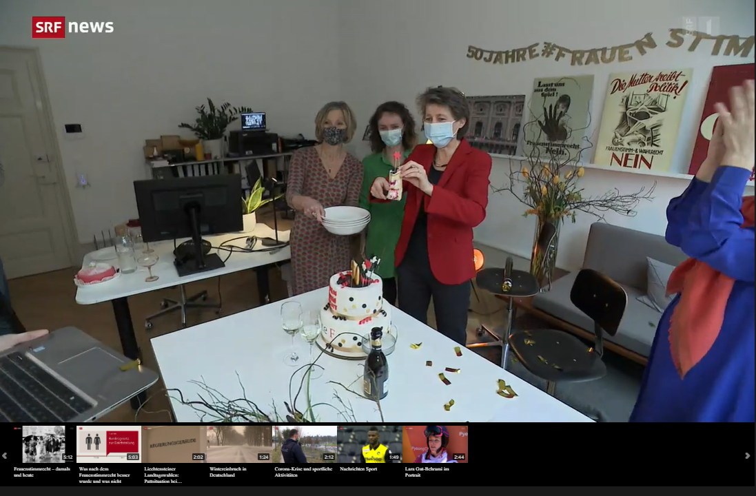 Frauenstimmrecht - damals und heute - SRF Tagesschau